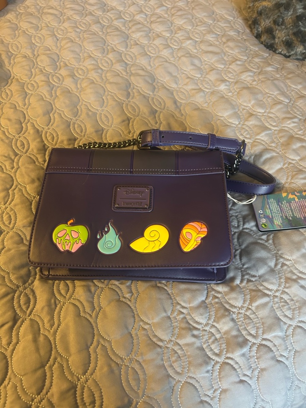 Villians Loungefly Crossbody bag with Ursula, Hades, Dr.Facillier,and Evil Queen - Picture 2 of 2